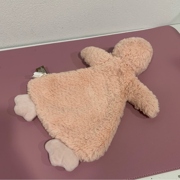 Demdaco Flamingo Bird Pink Minky Baby Lovey Security Blanket Rattle Soft Plush - Picture 3 of 6